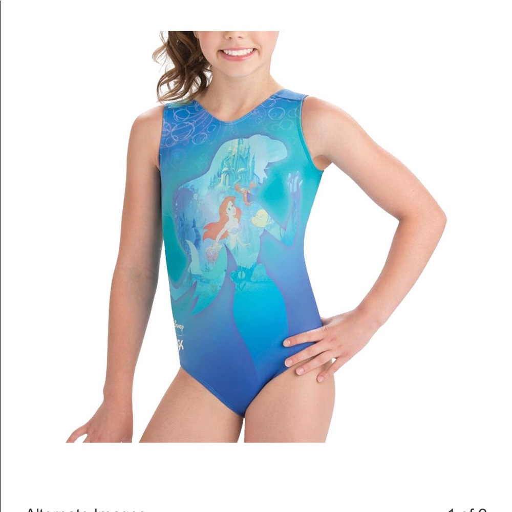 GK Elite Gymnastics Princess Ariel Mermaid leotard